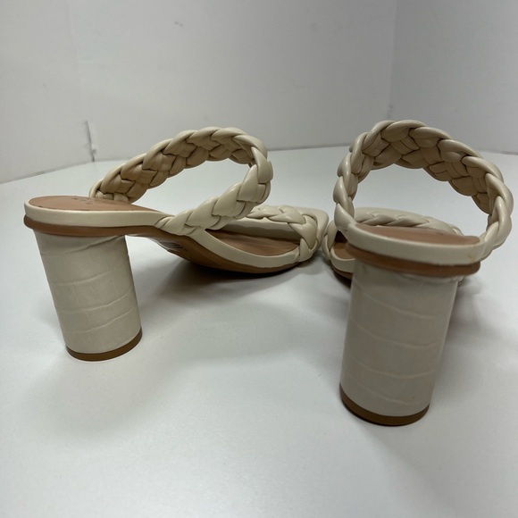 A New Day Women's Basil Mule Heels in Cream NEW Size 6 Braided Heeled Sandals - Picture 8 of 9